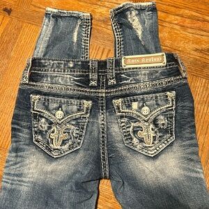 Rock Revival Aliana Mid Rise ankle skinny jean 27